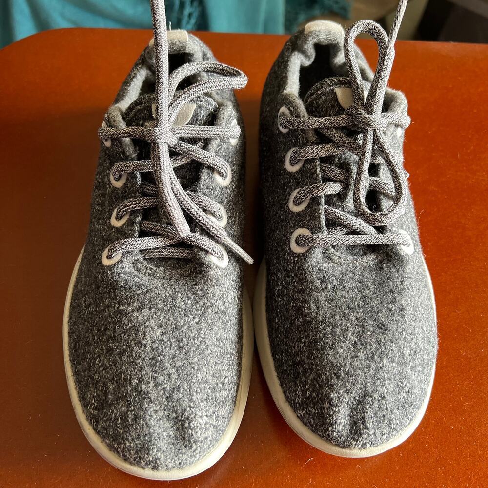 Allbirds Merino Wool Gray Runners Lace Up Women’s Sneakers 8 - Picture 2 of 12
